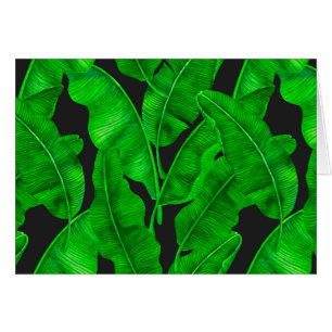 Banana leaves pattern cards