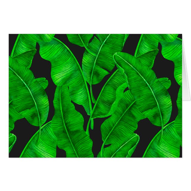Banana leaves pattern cards (Front Horizontal)