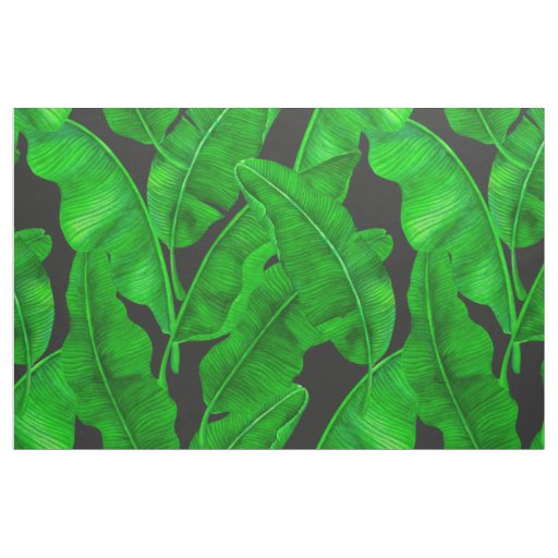Banana leaves pattern fabric