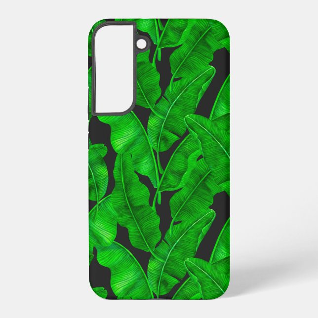 Banana leaves pattern samsung galaxy case (Back)