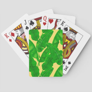Banana leaves poker cards