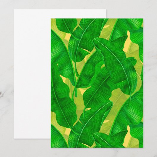 Banana leaves watercolor pattern (Front/Back)