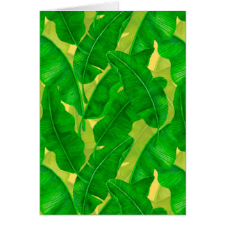 Banana leaves watercolor pattern