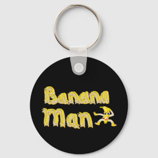 Banana Man button Keychain