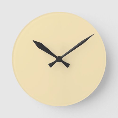 Banana Mania solid color  Round Clock