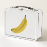 Banana Metal Lunch Box<br><div class="desc">A 3D render illustration of a single banana.</div>