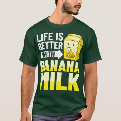 Banana Milk Milkshake Korean Flavored Chocolate T_Shirt