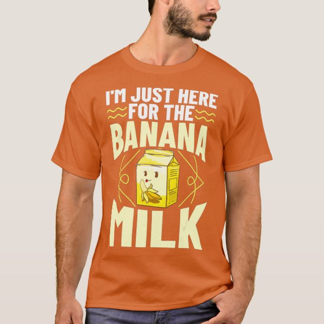 Banana Milk Milkshake Korean Flavored Chocolate T-Shirt (Front)