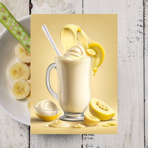 Banana Milkshake Postcrossing Postcard
