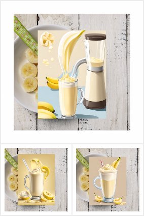 Banana Milkshake, Postcrossing Postcard