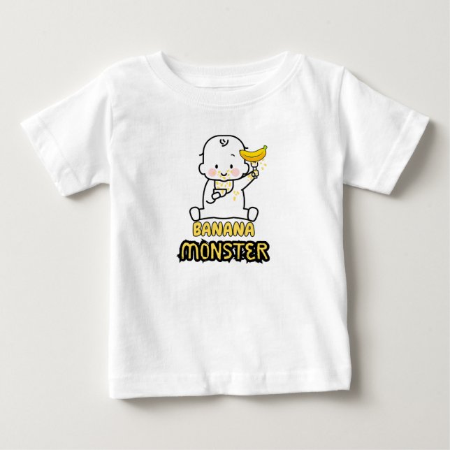 Banana Monster Baby T-Shirt (Front)