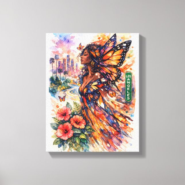 Banana Moon Over Turquoise Seas Canvas Print (Front)