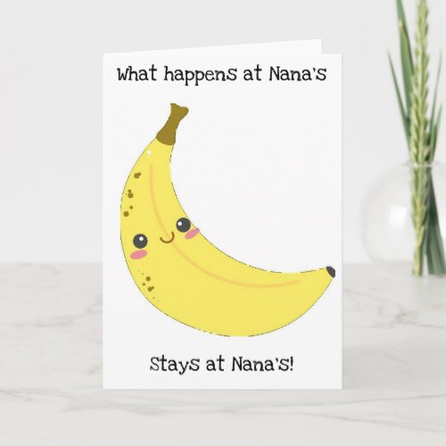Banana Nana Card