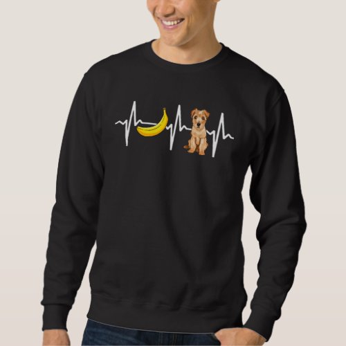 Banana Norfolk Terrier Heartbeat Dog Sweatshirt