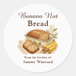 Banana Nut Bread Homemade Gift Label
