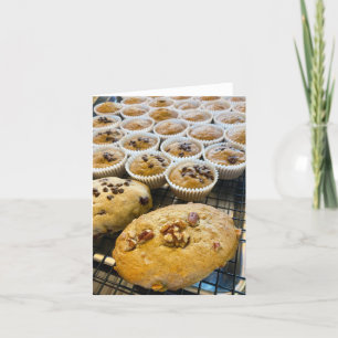 Banana Nut Bread Letterpress Thank You Card