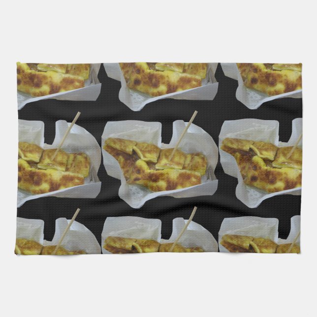 Banana Pancake [Roti Kluai Khai] Kitchen Towel (Horizontal)
