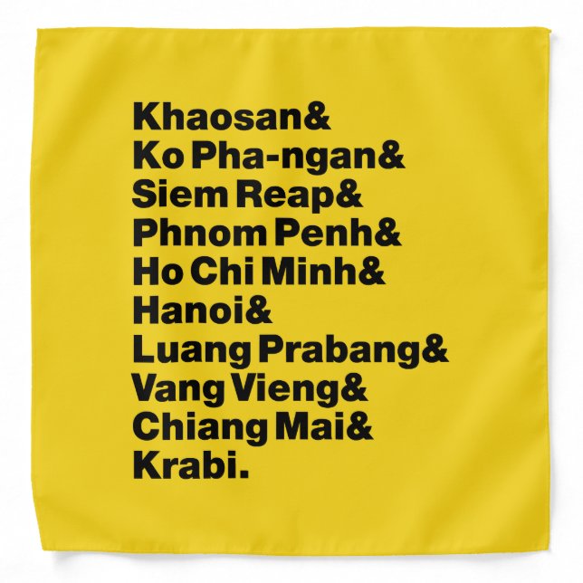 Banana Pancake Trail / Circuit Bandana (Front)