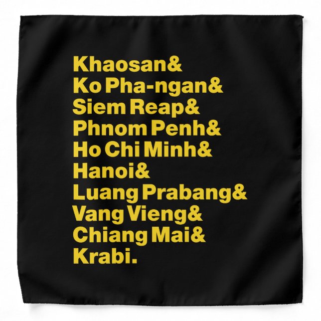 Banana Pancake Trail / Circuit Bandana (Front)