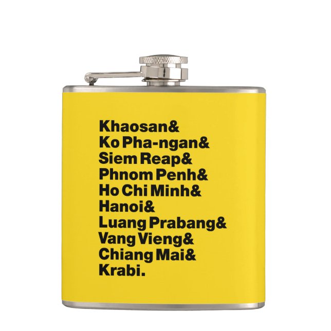 Banana Pancake Trail / Circuit Flask (Front)