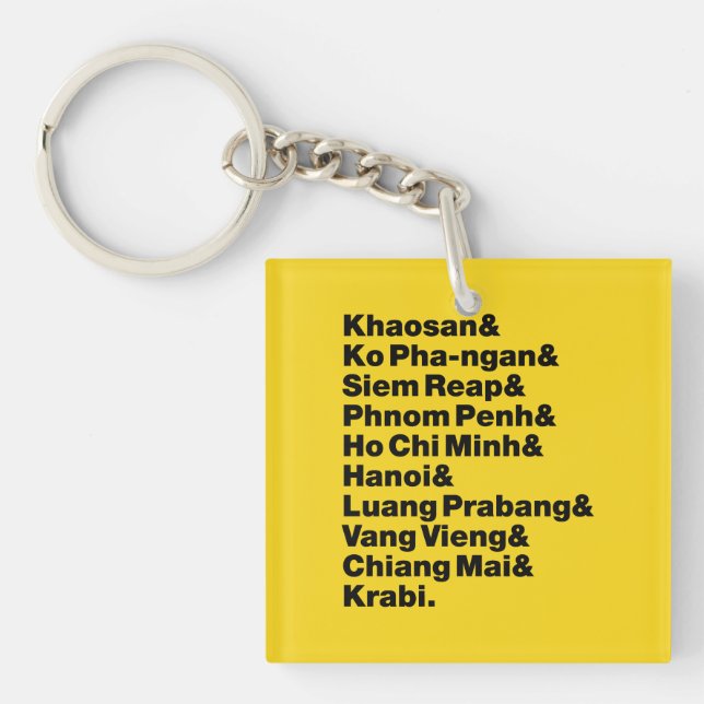 Banana Pancake Trail / Circuit Keychain (Front)