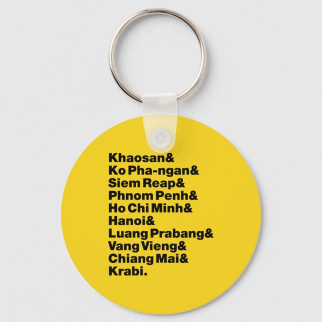 Banana Pancake Trail / Circuit Keychain (Front)