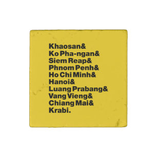 Banana Pancake Trail / Circuit Stone Magnet