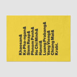 Banana Pancake Trail / Circuit Tissue Paper