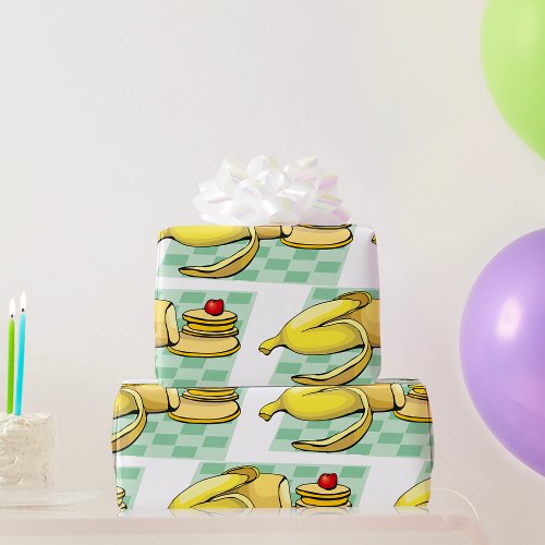 Banana Pancakes Wrapping Paper