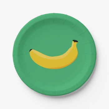 Banana Paper Plates by Iantos_Place at Zazzle