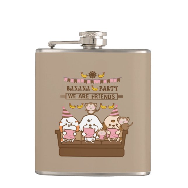 Banana party flask (Front)