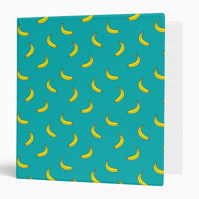 Banana Pattern 3-Ring Binder (Front/Inside)