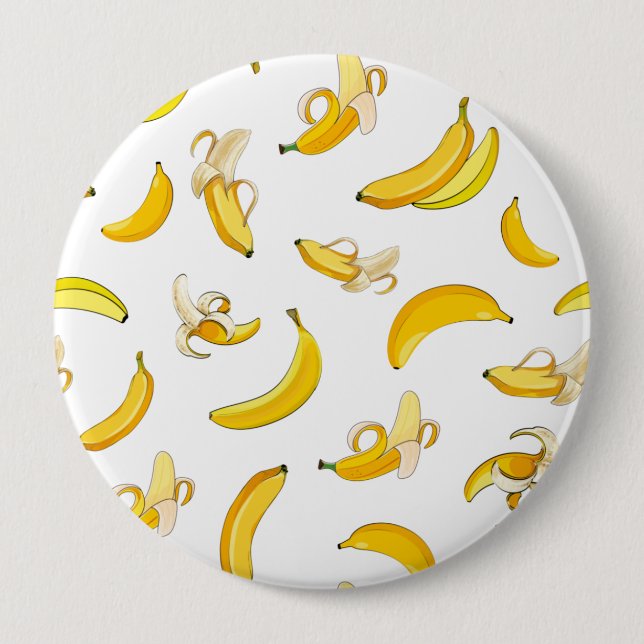 Banana Pattern 4 Button (Front)