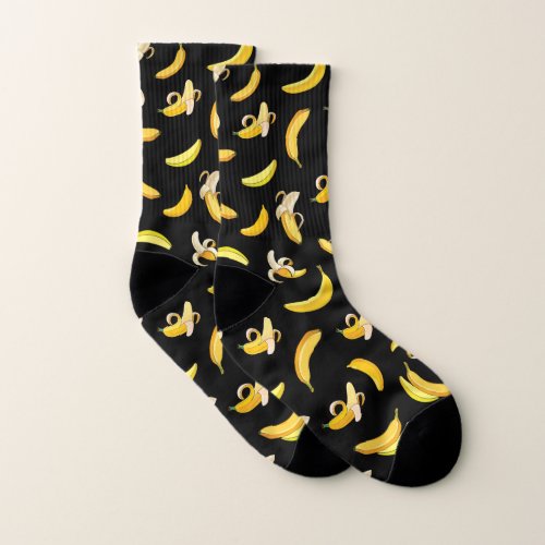 Banana Pattern 5 Socks