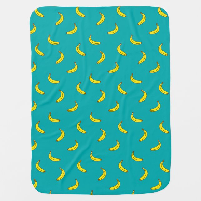 Banana Pattern Baby Blanket (Front)