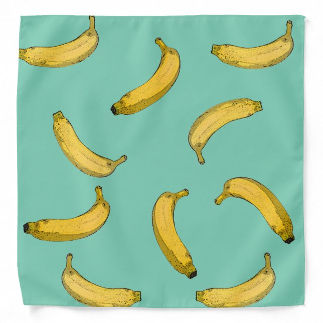 banana pattern bandana (Front)