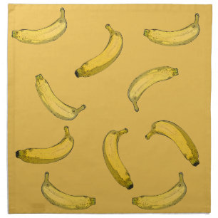 banana pattern cloth napkin