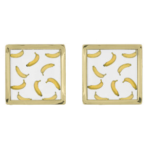 Banana Pattern Cufflinks