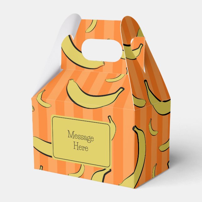 Banana Pattern Favor Box (Front Side)
