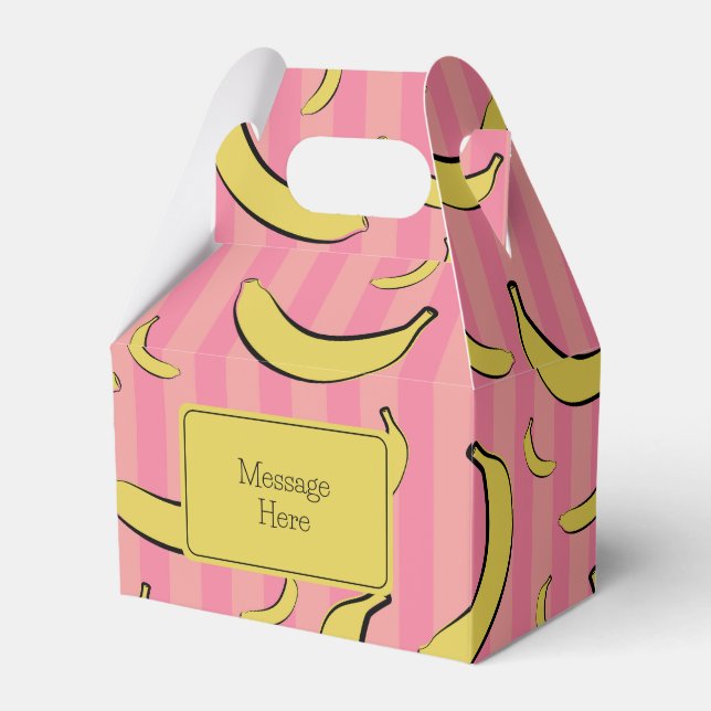Banana Pattern Favor Box (Front Side)