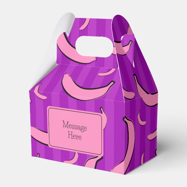 Banana Pattern Favor Box (Front Side)