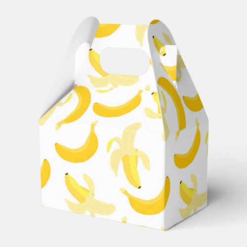 Banana pattern favor boxes