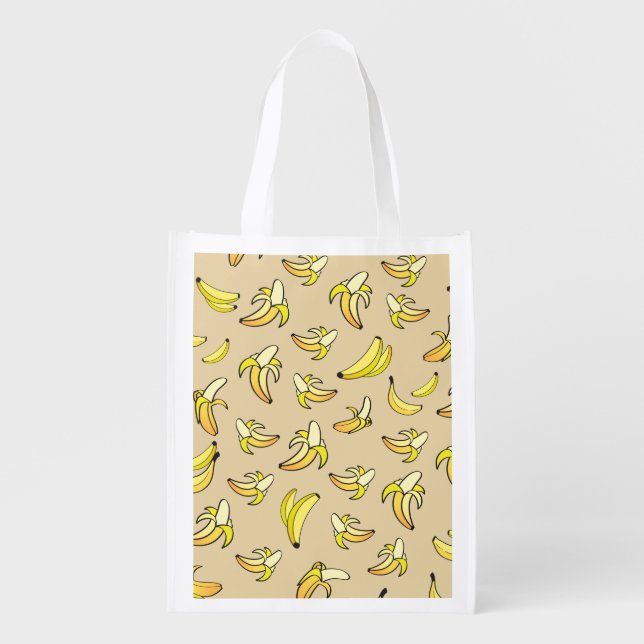 Banana Pattern Grocery Bag (Front)