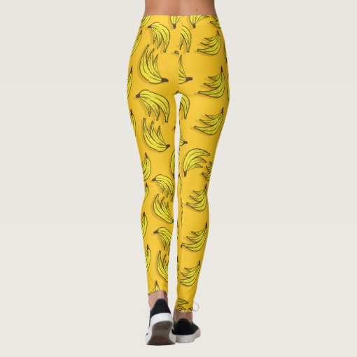 Banana Pattern Print Women Leggings