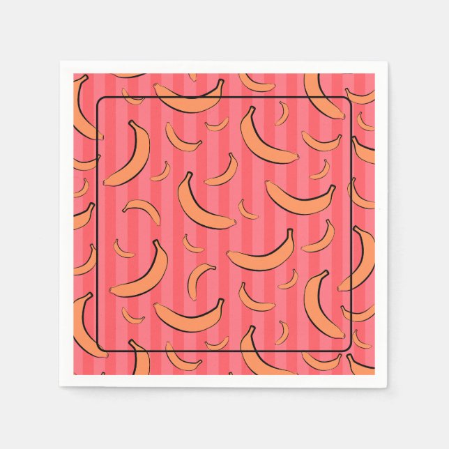 Banana Pattern Paper Napkin (Front)