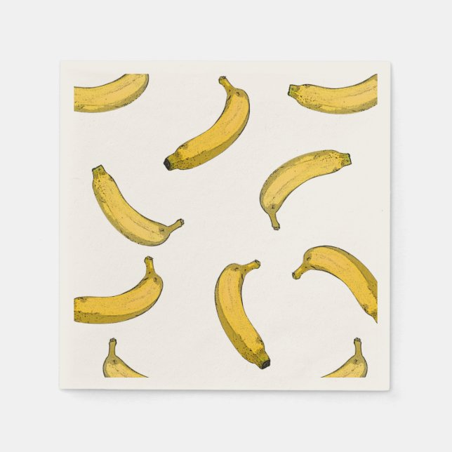 banana pattern paper napkins (Front)