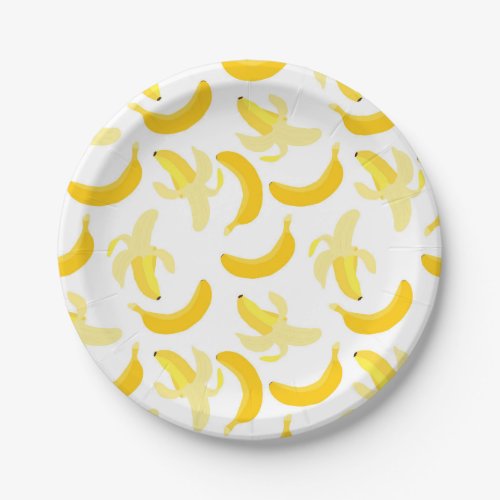 Banana pattern paper plates