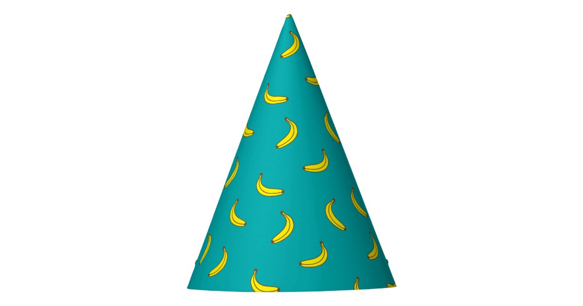 Banana Pattern Party Hat Zazzle