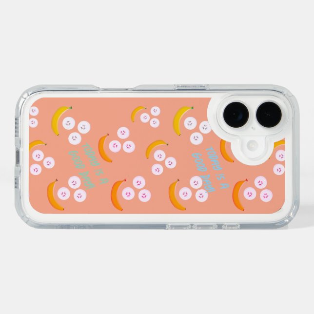 Banana pattern Peach Speck iPhone Case (Horz)