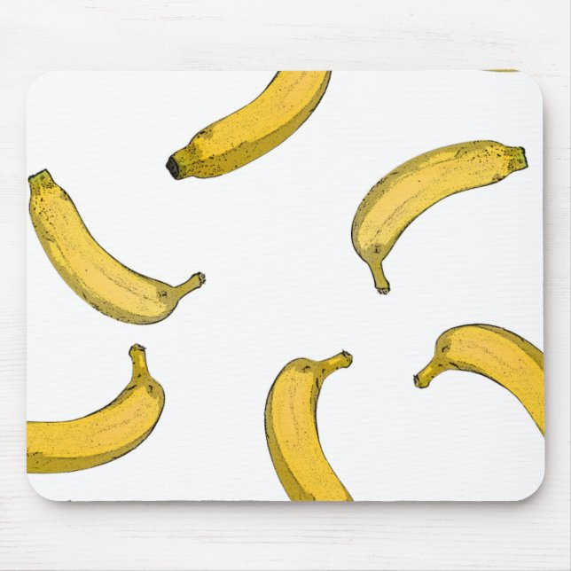 Banana pattern sketch version mouse pad (Front)